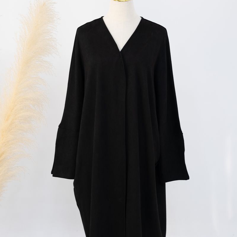 Premium Thickened Viscose Cardigan For Women – Elegant Long-Sleeve Open Front Design, Winter Boho Style (S-XXL, Beige/Espresso/Charcoal/Black)_voghion.com