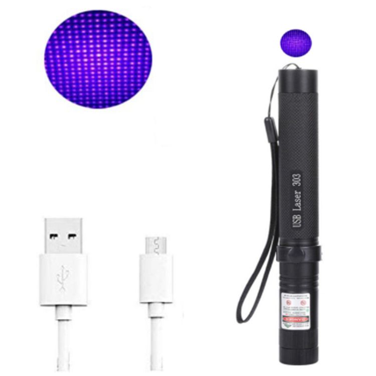 Lampe de poche laser USB303 verte, rouge, violette, bleue, ciel étoilé, indicateur de vente, pointeur_voghion.com