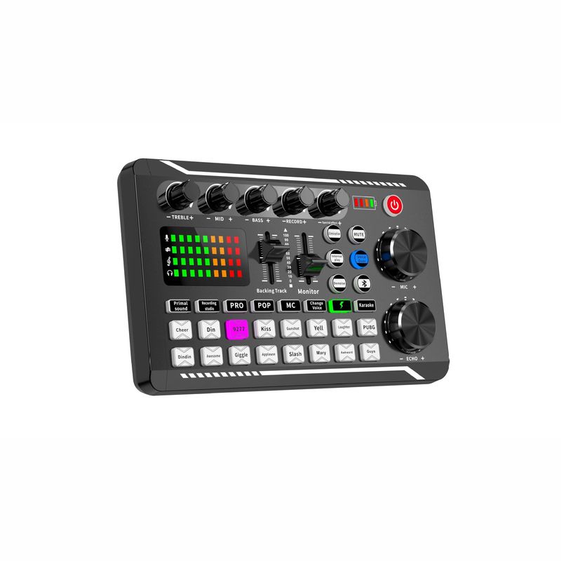 F998 English Live Sound Card, Mobile, Computer, Tablet, Universal, Portable, Lightweight_voghion.com