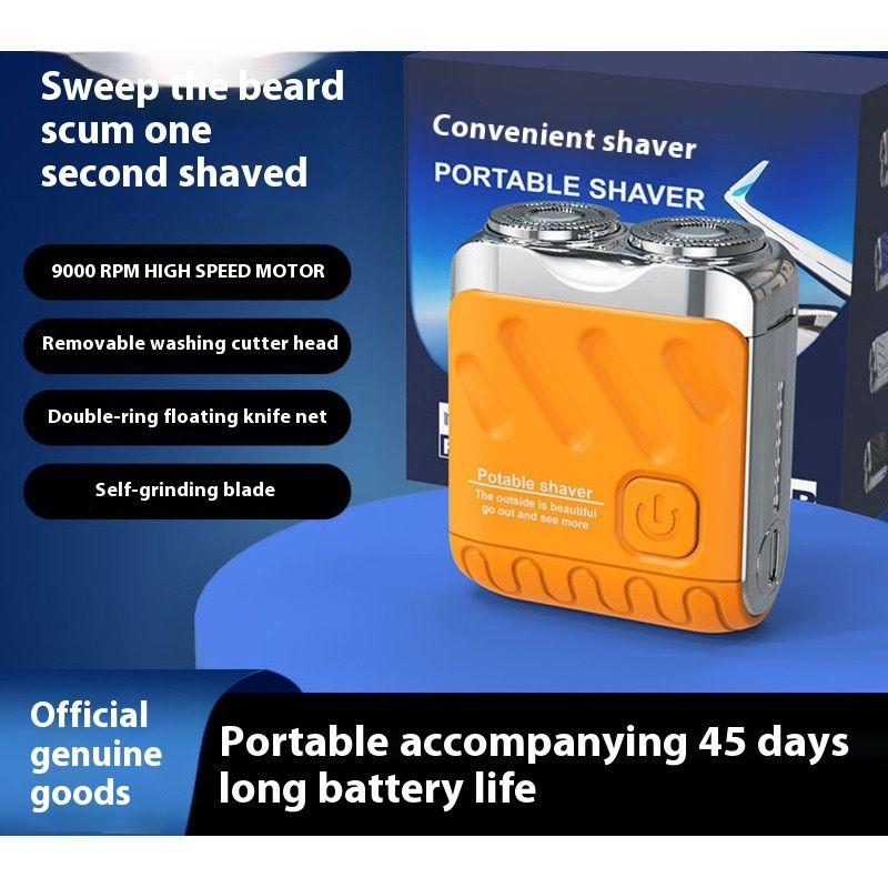 2024 Új Traveler férfi USB töltésű elektromos borotva hordozható mini mosó szakáll kés_voghion.com