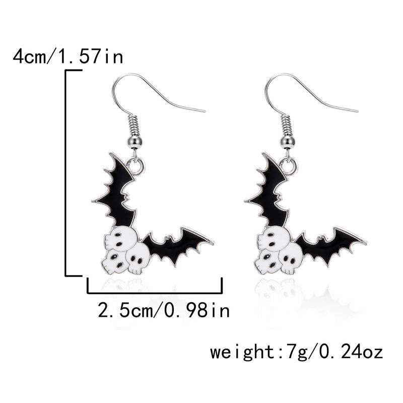 Earrings For Women, Unique Bat Pendant Spooky Cat Halloween Stud Earrings, Ear Jewelry_voghion.com