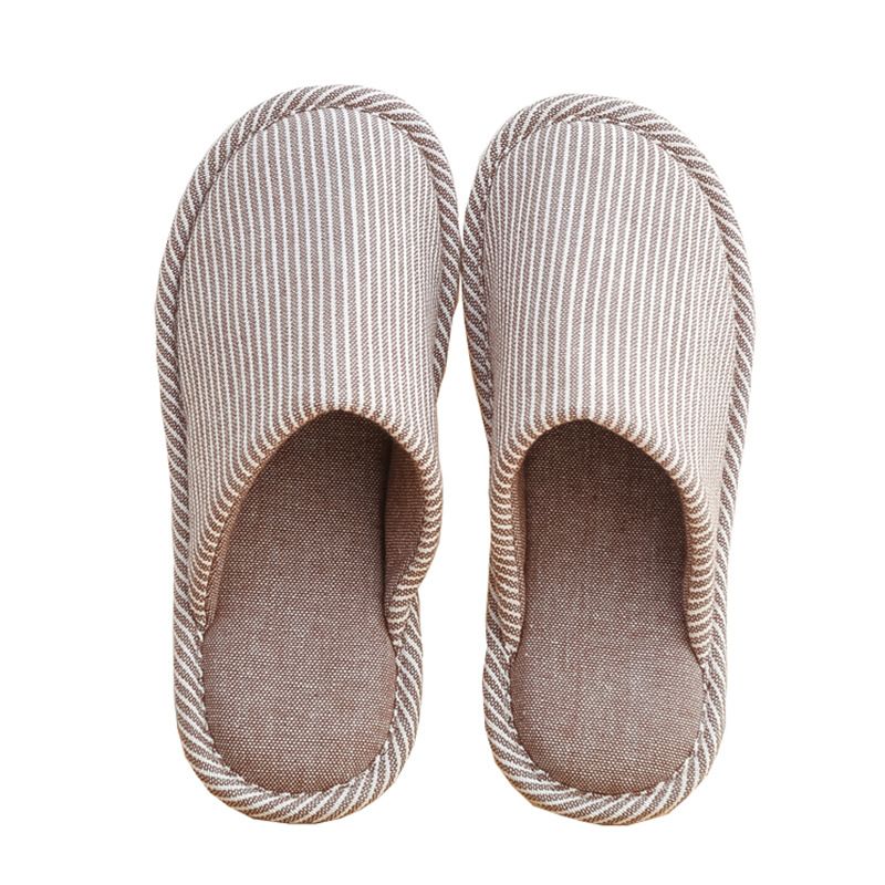 Scarpe da casa in stile giapponese, in cotone, per coppie, per stare al caldo in casa, con tacchi alti primaverili e autunnali, antiscivolo in EVA_voghion.com