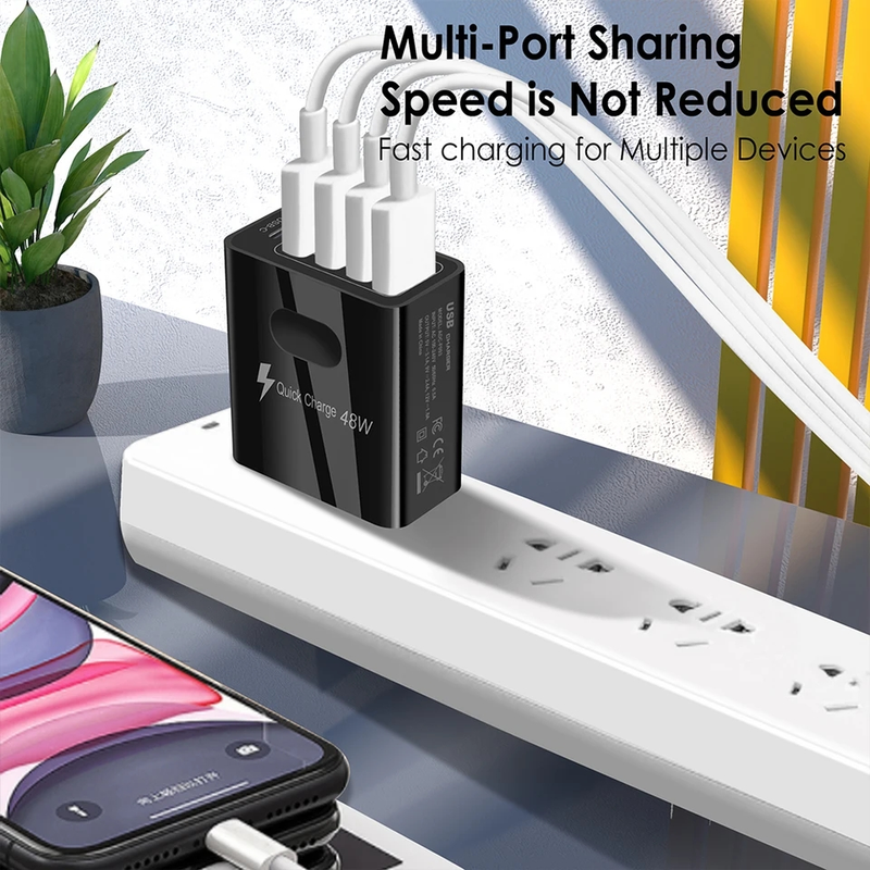 PD USB Charger 48W Type C Fast Charging Mobile Phone Adapter For IPhone Samsung Xiaomi Quick Charge 3.0 Wall Power Fast Charger_voghion.com