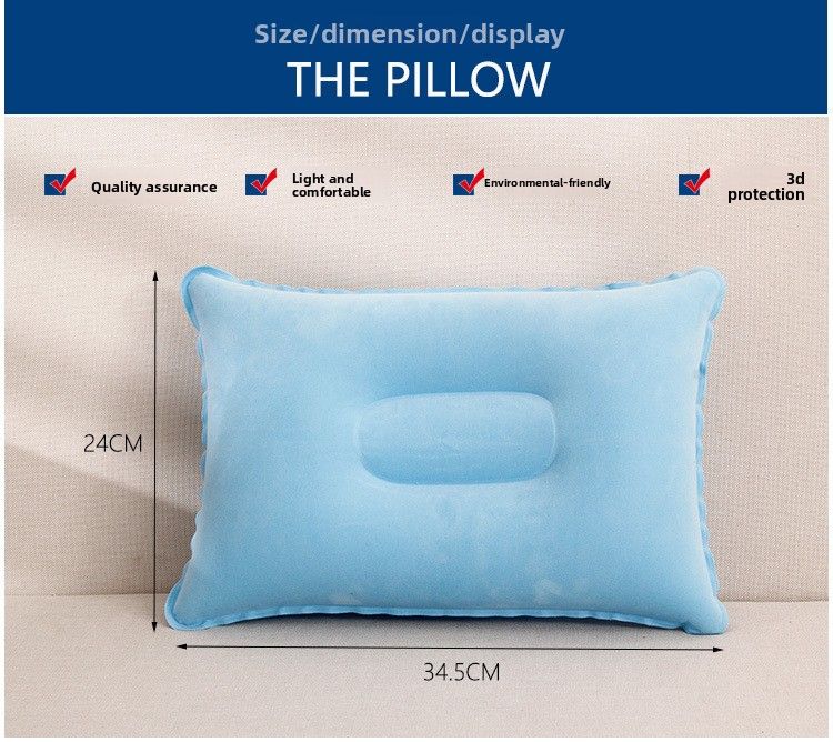 Cuscino gonfiabile da viaggio per aereo, collo, ufficio, a forma di U, per pisolino_voghion.com