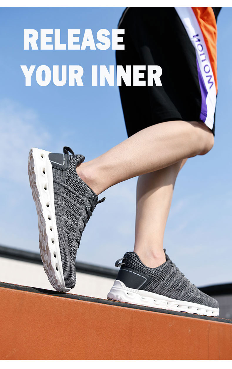 Sneakers leggere da uomo larghe (US 5-12) - Scarpe da corsa traspiranti in maglia per attività estive e all'aperto_voghion.com