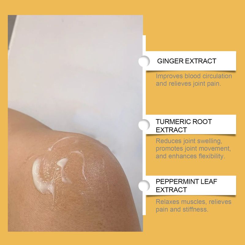Kurkuma ja inkivääri nivelhoitovoide ulkoiseen käyttöön, rauhoittava nivelkipuvoide, ranteiden ja polvien hieronta_voghion.com
