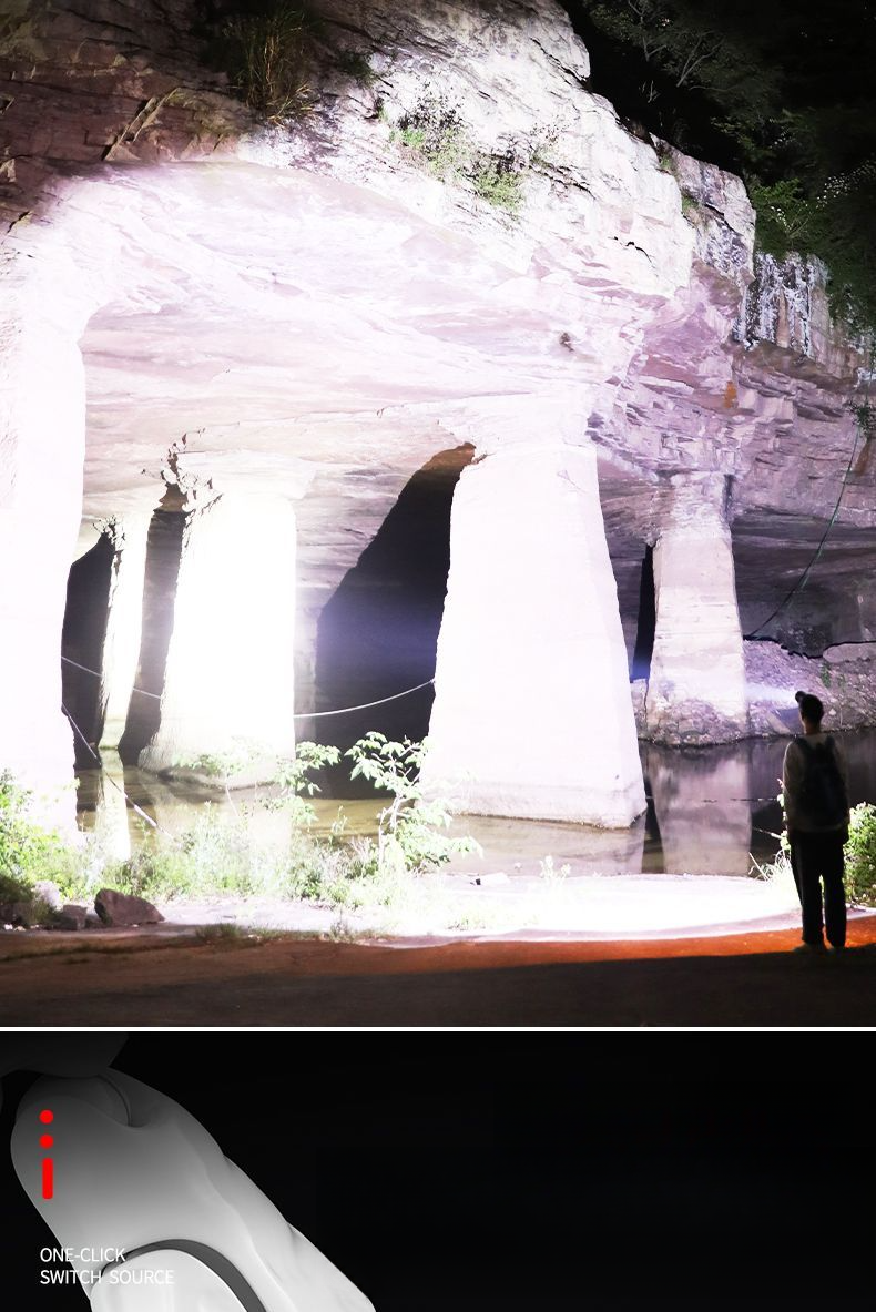 LED Headlamp High Brightness Range Rechargeable Waterproof Ultra Bright Head-Mounted Mining Lamp Long Battery Life_voghion.com