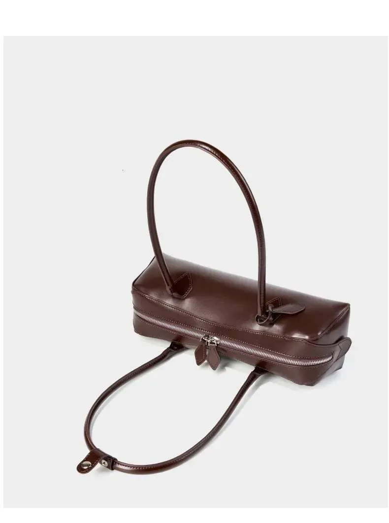 Hifashion Genuine Leather Underarm Shoulder Bags For Women 2025 Designer Top Handle Tote Purses Sausage Ladies Handbags_voghion.com