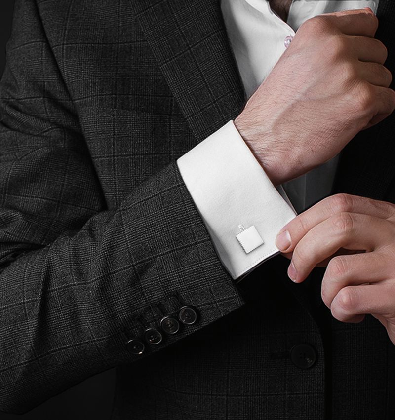 Męskie francuskie spinki do mankietów metalowe kwadratowe spinki do mankietów akcesoria do koszul gorąco sprzedające się_voghion.com