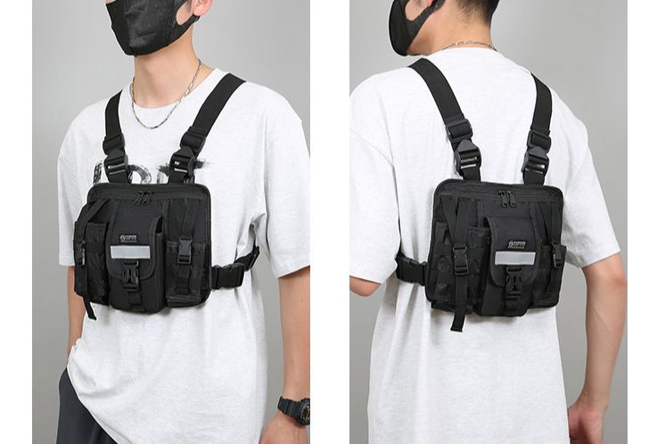 New Trend Tactical Function Socks Puppet App Outdoor Leisure Tooling Bag Multi-functional Fashion Men's Chest Bag Cross-border_voghion.com