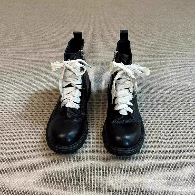 Bottes de moto à fermeture éclair tendance, décontractées, polyvalentes, confortables, légères et personnalisées_voghion.com