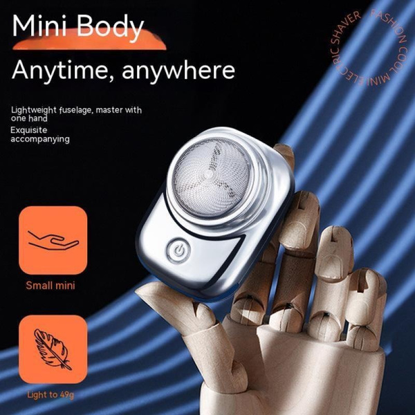 Mini-Elektrorasierer für Männer, Reiserasierer, Taschen-Digitalanzeige, Größe, waschbar, wiederaufladbar, tragbar, kabellos, Rasierer für Herren_voghion.com