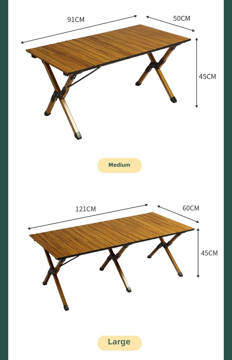 Outdoor Camping Folding Table Stall Portable Aluminum Alloy Egg Roll Table Camping BBQ picnic table Aluminum Alloy Table_voghion.com