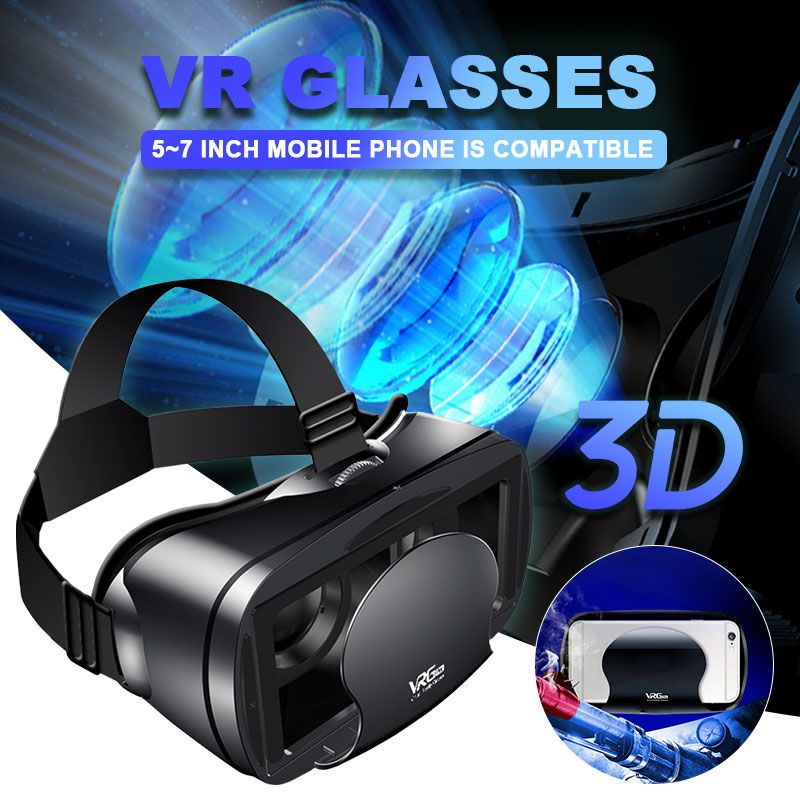 VRG Pro VR-Brille Virtual Reality Headset-Geräte Viar 3D-Helmbrillenlinsen Smart für Smartphone-Handy-Spiel_voghion.com