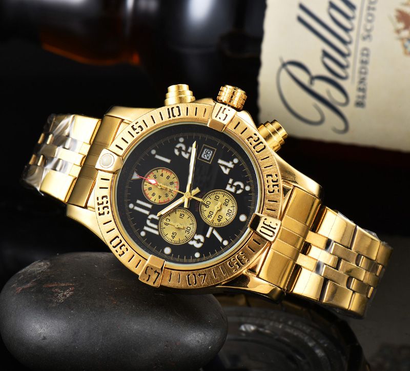 Hot Sale Férfi sportórák Quartz Luxus karóra többfunkciós automata dátum gumiszíj Hot Sale Divat Férfi órák nagykereskedés_voghion.com