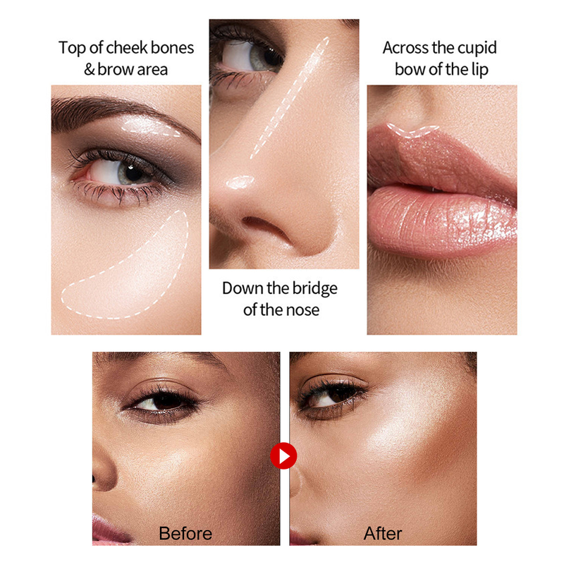 Highlight Stick Pearlescent Contouring Clavicle Fine Sparkling Pearlescent Highlighting Stick_voghion.com