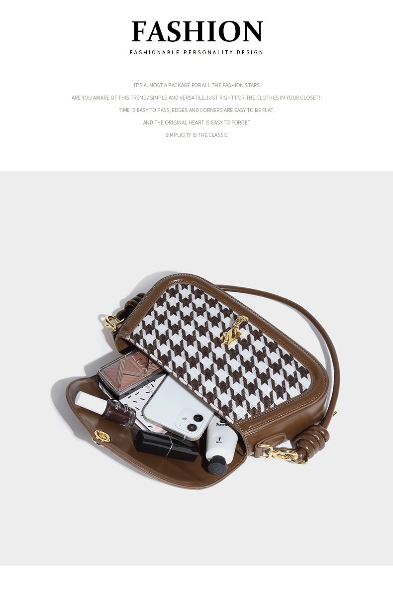 Xiaofang New Feeling Borsa a tracolla singola in lana Xiaoxiangfeng da donna sotto le ascelle 2024 Borsa autunno/inverno_voghion.com