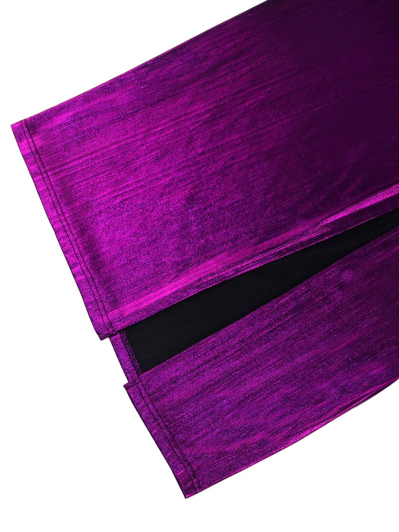 Women's Clothing New Off Shoulder V Neck Banquet Evening Dress Evening Party Pleated Small Sleeve Cover Dresses_voghion.com