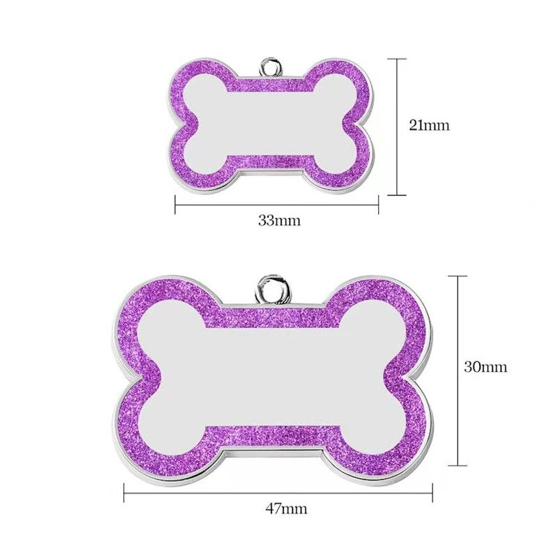 PawParty Store'dan Çift Taraflı Çinko Alaşımlı Köpek İsim Etiketleri_voghion.com