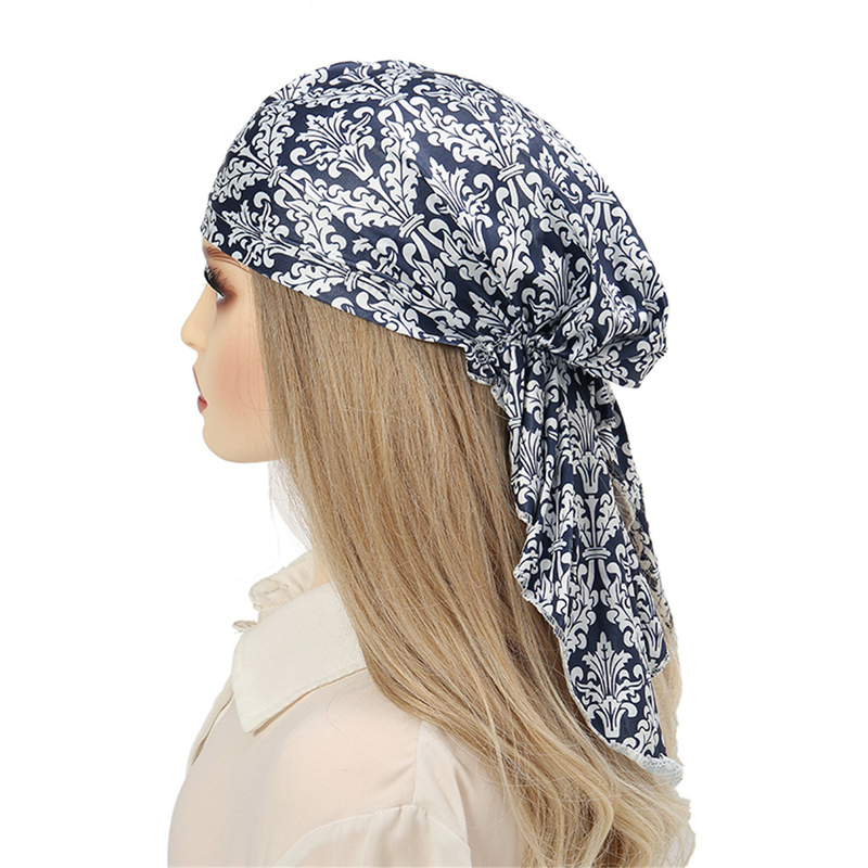 Nuovo cappello curvo in tessuto stampato multicolore Cappello turbante versatile stampato alla moda_voghion.com
