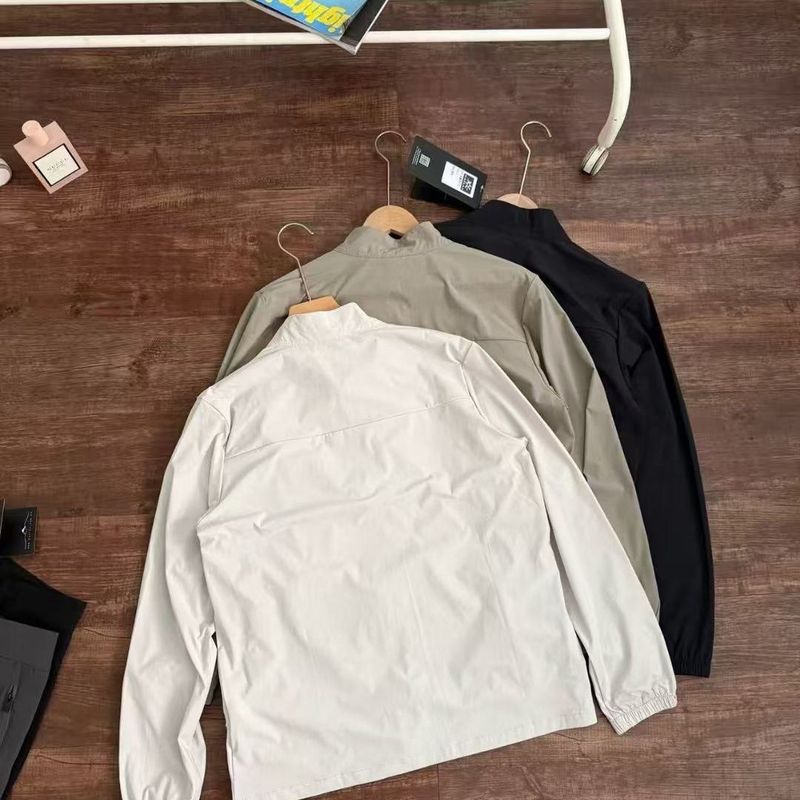 Neue Art laminierte kleine Softshell-Outdoorjacke, winddicht, lässig, Unisex, Sonnenschutzkleidung, Stehkragen_voghion.com