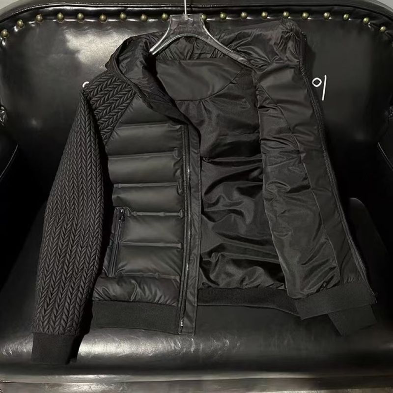Herretøjsjakke Alsidig Hætte Casual Light Luksus Tyk Varm Jakke Top Trend_voghion.com