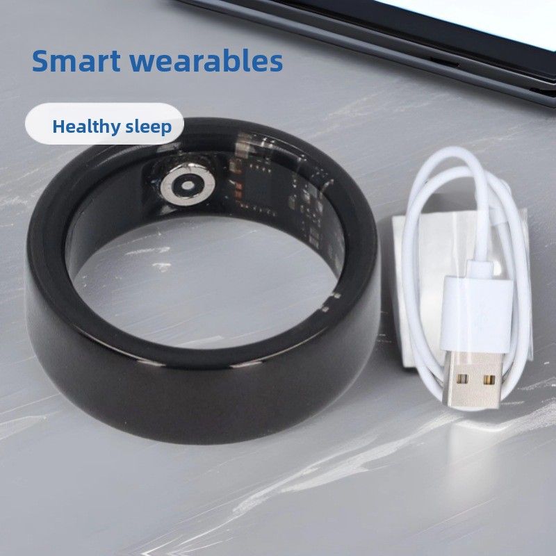 Trendy Items Ceramic Ring Heart Rate Blood Oxygen Health Sleep Monitoring Waterproof Multifunctional Couple Bluetooth NFC Smart_voghion.com