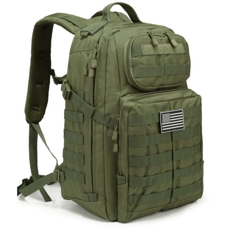 Outdoor Sports Doppelter multifunktionaler Polyester-Bergsteiger-Militär-Camouflage-Taktikrucksack_voghion.com