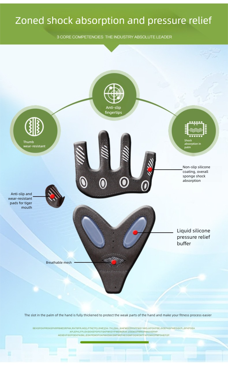 Meias de ginástica femininas com meio dedo, antiderrapantes, resistentes ao desgaste, acolchoadas, com absorção de impacto, em tecido Ice Silk, respiráveis, ideais para ioga._voghion.com