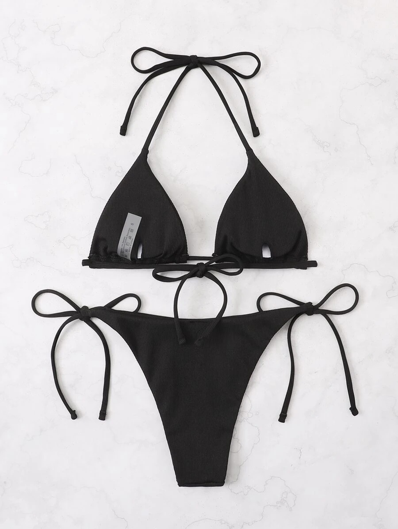 2025 Neuer sexy Triangel-Bikini-Strand-Set, zweiteiliger Badeanzug_voghion.com
