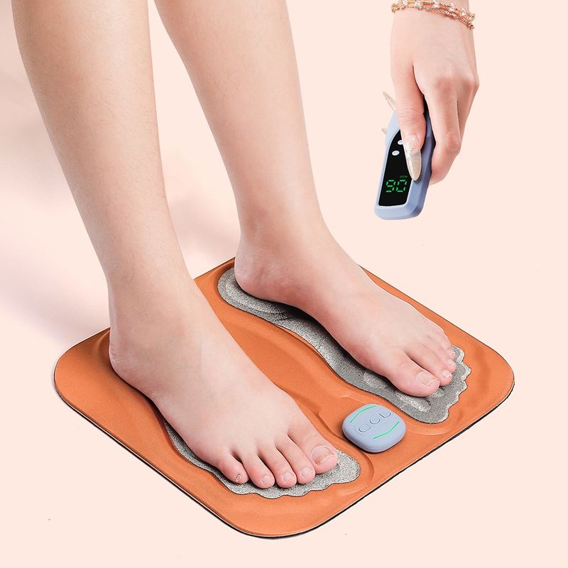 3D-Smart-Fußmassage-Pad mit Fernbedienung, Fußmassagegerät, verbessert die Durchblutung, entspannt die Muskeln, schlanke Beine, 6-Modus-Fußpad_voghion.com