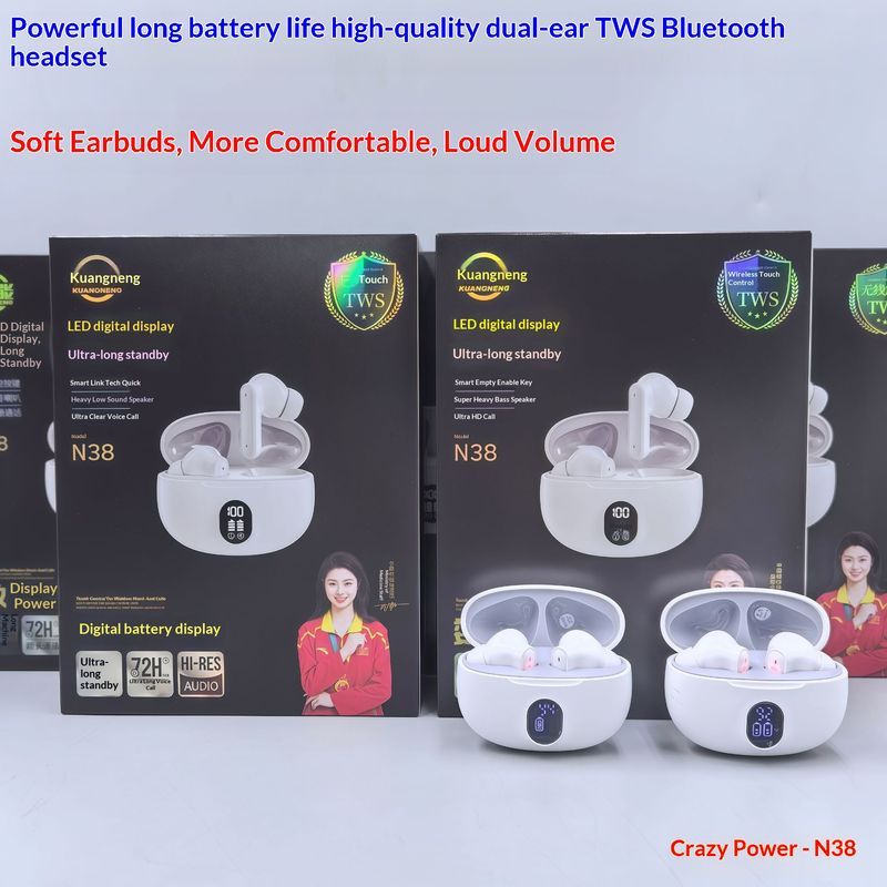 NeoGear Kuangneng True Wireless New Bluetooth Earbuds Genuine High-Definition Sound In-Ear Smart Noise Cancelling Sports Long_voghion.com