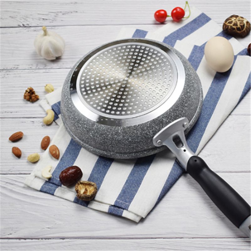 Sartén wok de piedra duradera, antiadherente, de cerámica, para inducción, ideal para cocinar en la cocina a gas o para carne._voghion.com