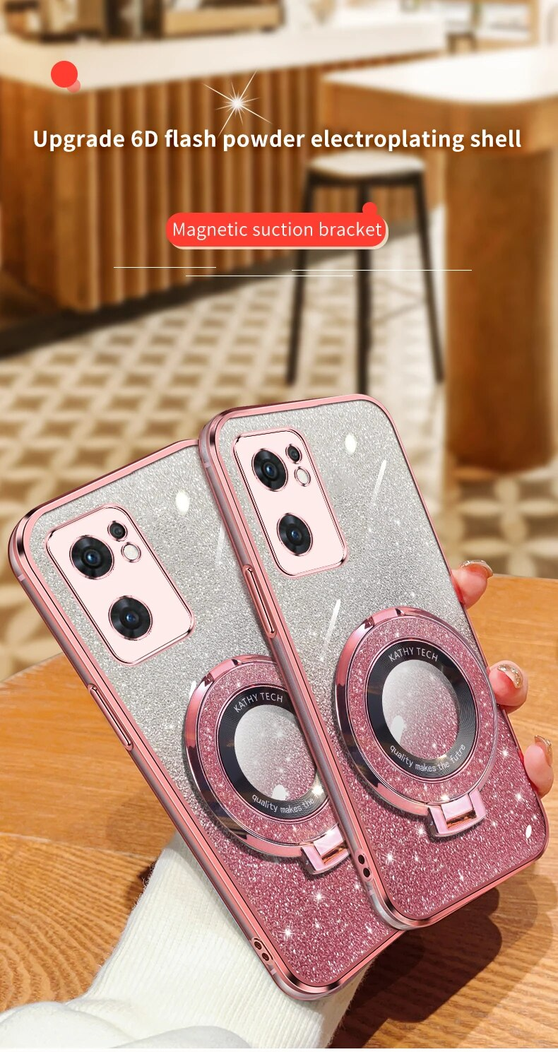 Morbido glitter bling con anello protettivo magnetico custodia posteriore per custodia per telefono Infinix Zero 30 4G 5G_voghion.com