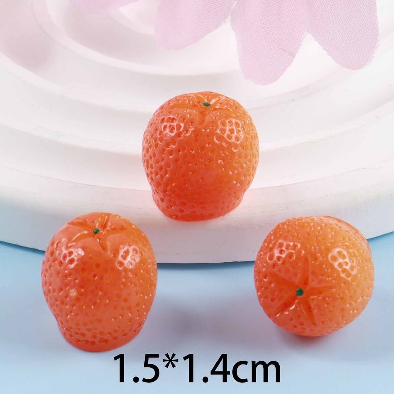 3D Obst Orange DIY Schmuck Kreative Ohrringe Schlüsselanhänger Handarbeit Material Telefon Fall Zubehör_voghion.com