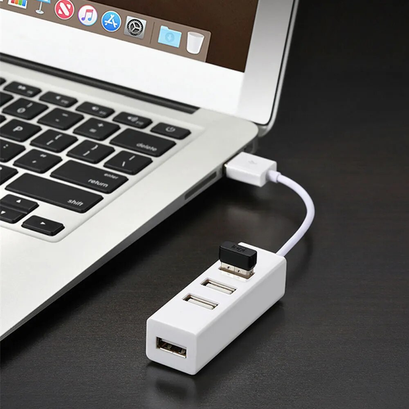 Multi-Splitter verwenden Netzteil 4 Port mehrere Expander Mini USB 2.0 Hub_voghion.com