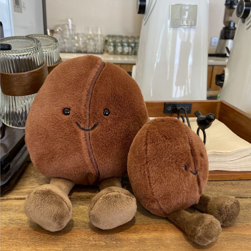 Cute Simulated Coffee Bean Doll, Creative Soothing Toy, Children's Companion Toy, Doll And Cloth Doll Gift_voghion.com