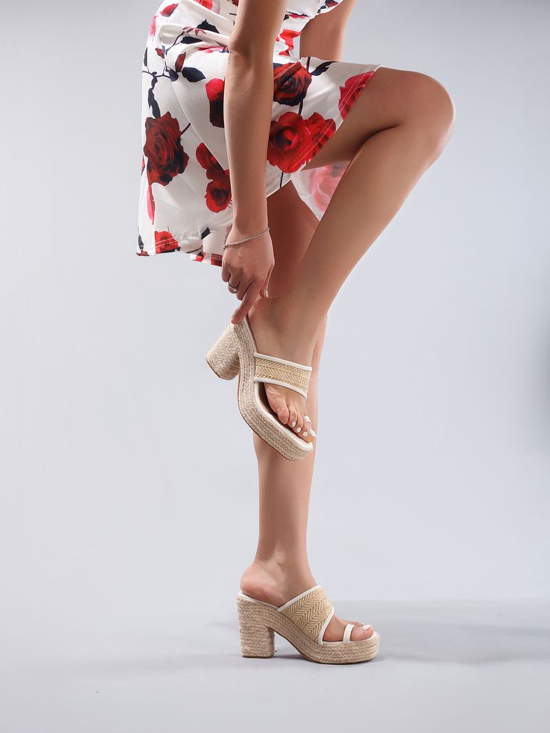 Γυναικεία Παπούτσια με Σχοινί, Χοντρές Σόλες, Σαγιονάρες, Καλοκαιρινές Διακοπές, Αδιάβροχη Πλατφόρμα, Γυναικεία Ψηλοτάκουνα_voghion.com