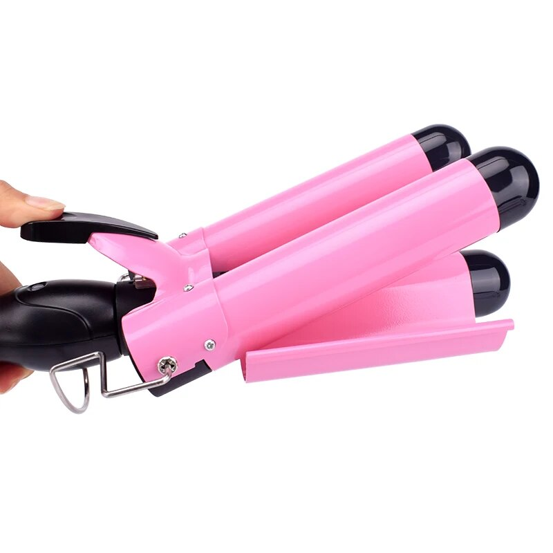 Professionell Keramik Trippelfat Curler Iron Wave Waver Styling Tools Hårstylervägg_voghion.com