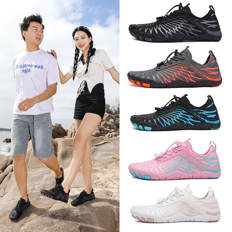 New Couple Five-Toe Women's Water Non-Slip Diving Snorkeling Swimming Rafting Fishing Wading Beach Shoes_voghion.com