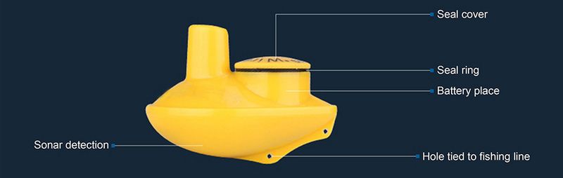 Rilevatore di pesca subacqueo wireless HD inglese Mobile Ultrasonic Fish Finder Sonar_voghion.com