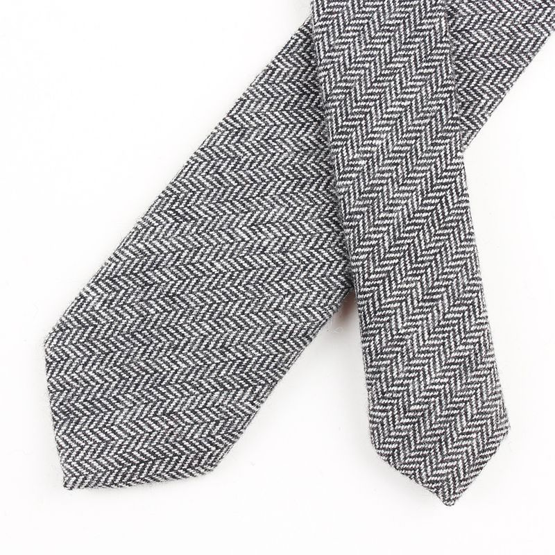 Men's Wool Tie Cross-Border In-Stock Supply One Piece Overseas Dropshipping Brand Authorization Provides Image Package_voghion.com