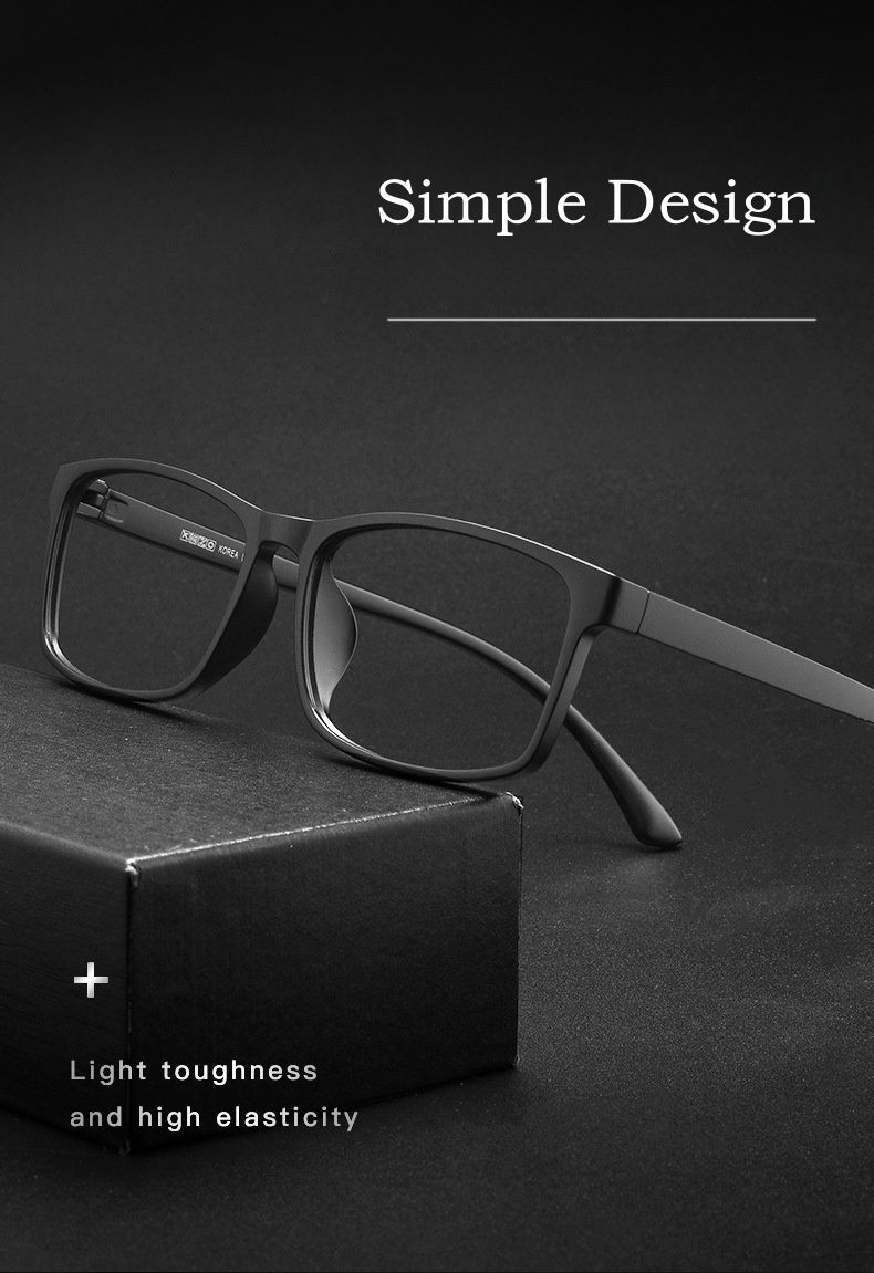 Moda YIMARUILI Occhiali da vista TR90 flessibili ultraleggeri alla moda da donna, comodi, quadrati, grandi, occhiali da vista_voghion.com