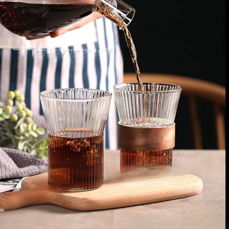 Tazza da caffè per la colazione di Pasqua Tazza da succo denso Tazza da tè per la casa Tazza semplice in vetro di bambù_voghion.com