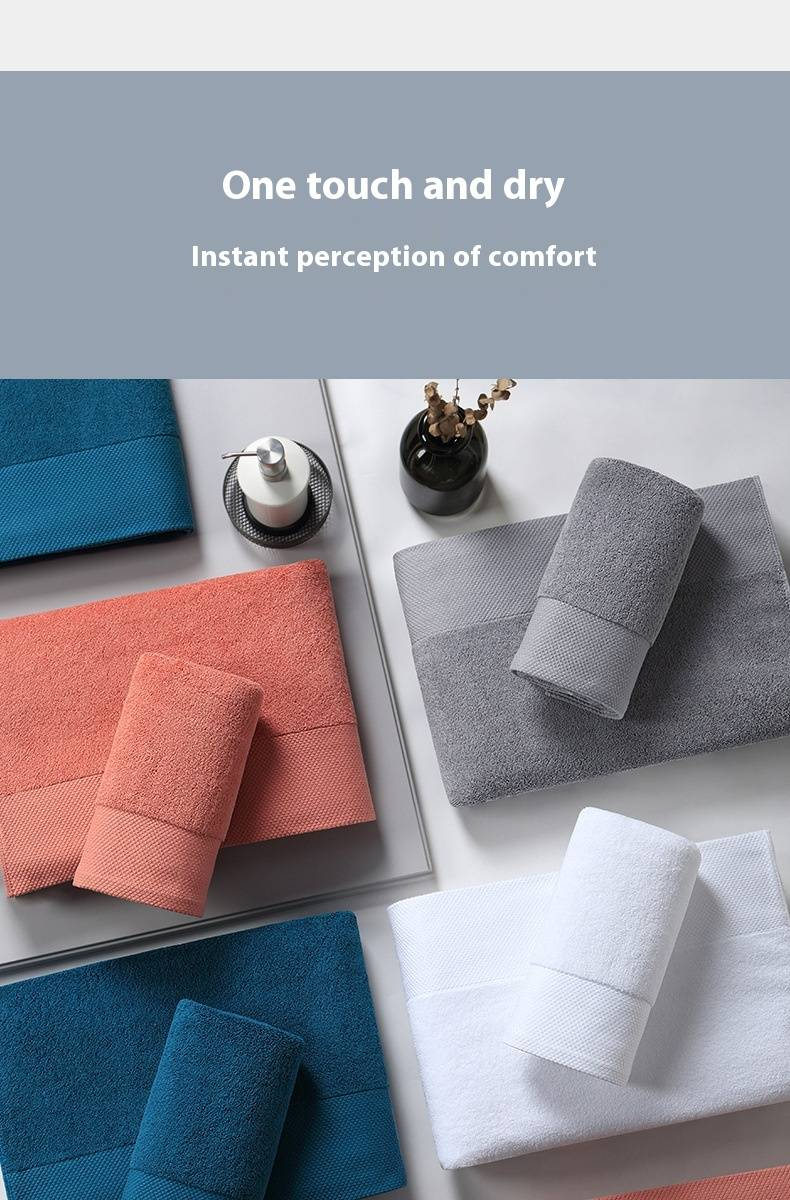 Premium hotellhåndkle i 100 % bomull – ekstra stort og tykt (80 x 40 cm) superabsorberende og hurtigtørkende, mykt ansikts- og badehåndkle for hjem og reiser_voghion.com