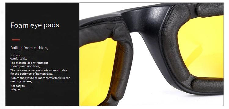 Cycling Motorcycle Goggles UV400 Protective Sports Sunglasses With Foam Padding Anti Fog Windproof Lens For Outdoor Riding Running Skiing_voghion.com