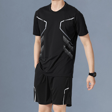 Men's Clothing Sports Suit Men's Quick Drying Clothes Ice Silk Vest Shorts Running Summer Training Fitness Ball Clothes_voghion.com