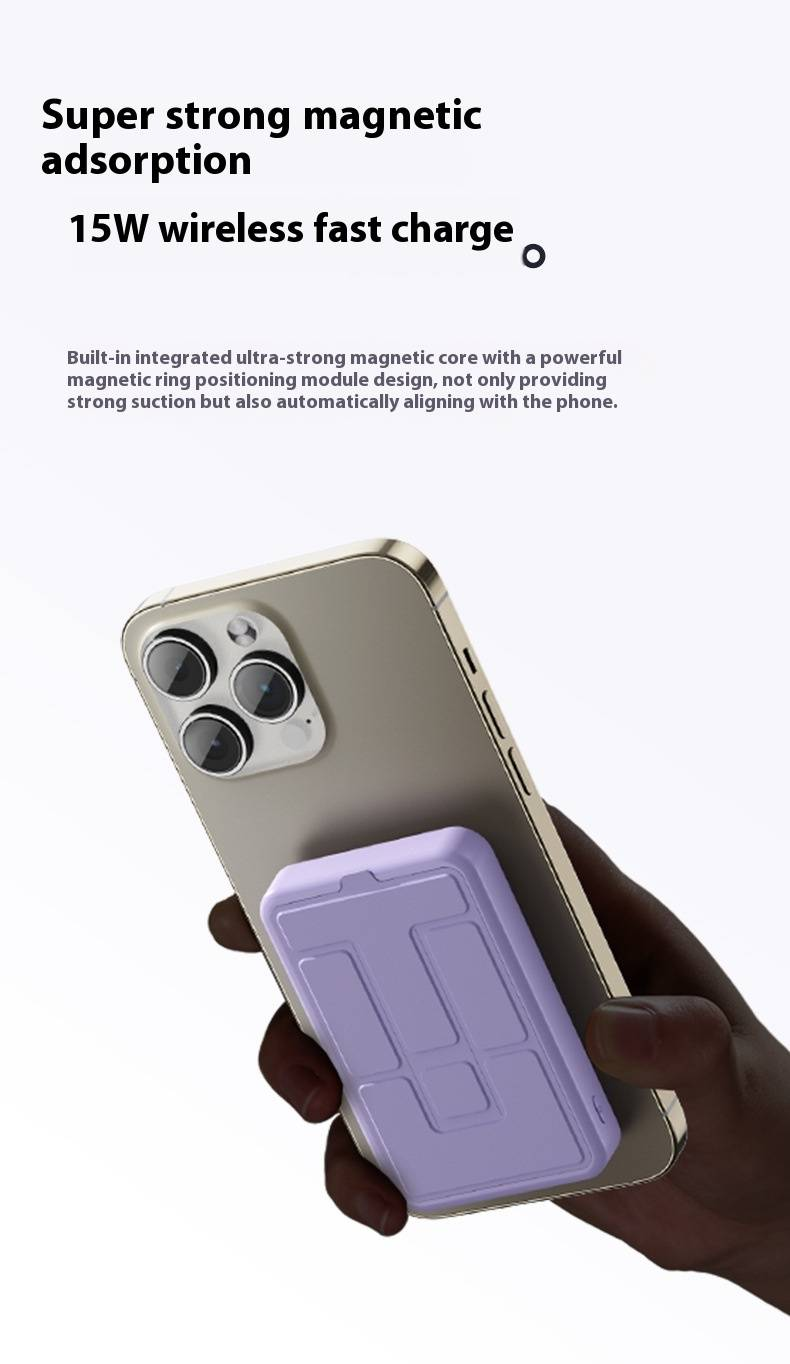 Wireless Power Bank With PD20W Fast Charging 10000mAh Ultra-Thin Design_voghion.com