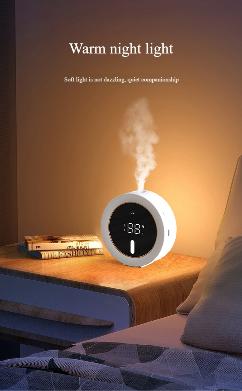 Smart Aroma Diffuser With Auto-Spray Function, Wall-Mounted Essential Oil Dispenser For Home & Office, Rechargeable Air Freshener With Timer_voghion.com
