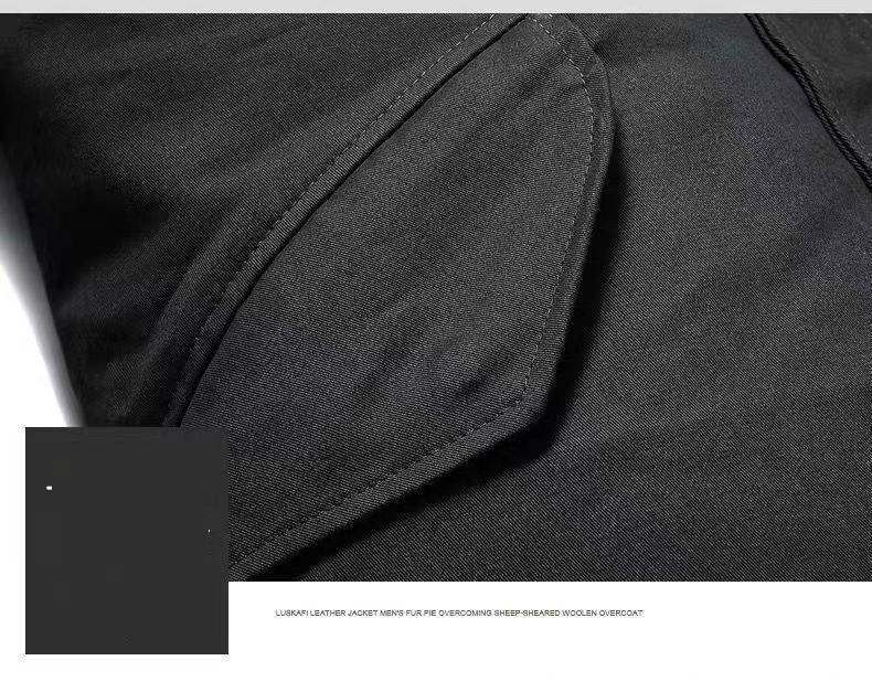 Men's Clothing Winter Parka Coat With Detachable Faux Fox Fur Lining, Heavy Duty Fleece Lined Leather Jacket, Long & Over Knee Length Options_voghion.com